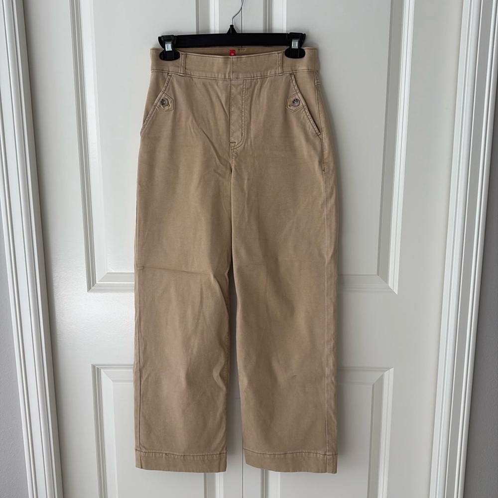 Spanx stretch twill cropped pant size small